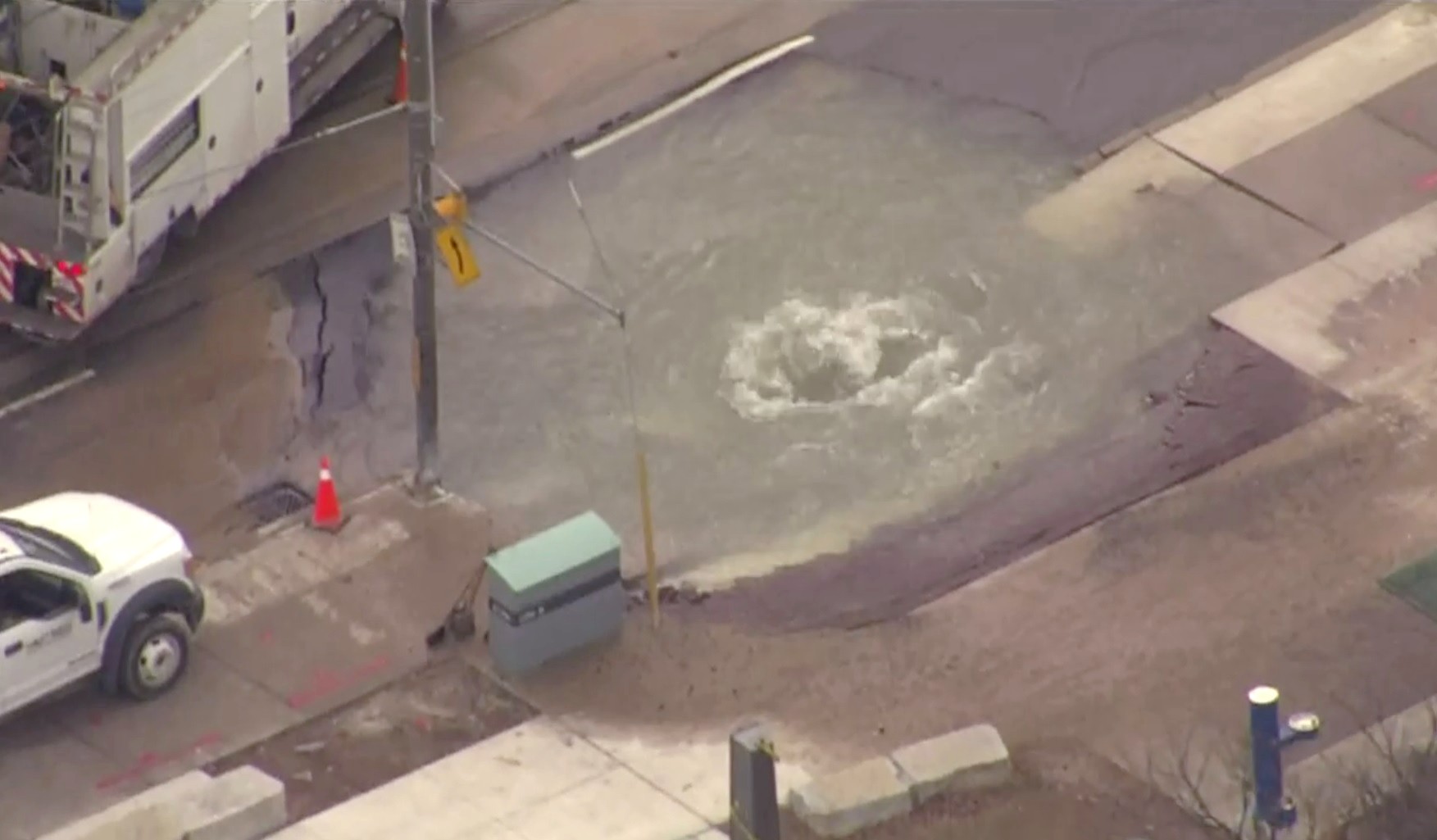 Watermain break shuts down stretch of Broadview Avenue in Riverdale