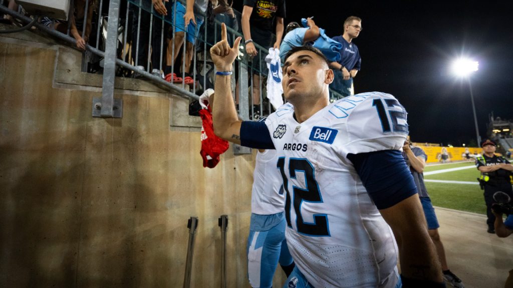 Toronto Argonauts quarterback Chad Kelly