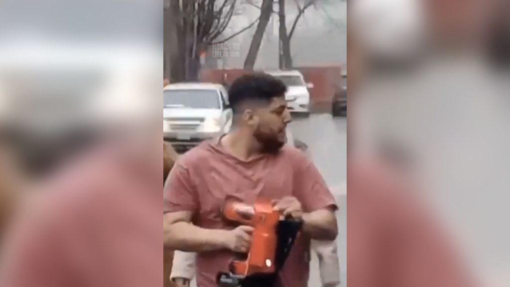 Man, 27, charged after threatening pro-Palestinian demonstrators with nail gun in Thornhill