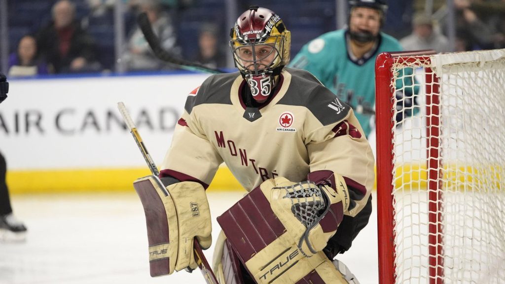 Montreal's goaltender Ann-Renée Desbiens