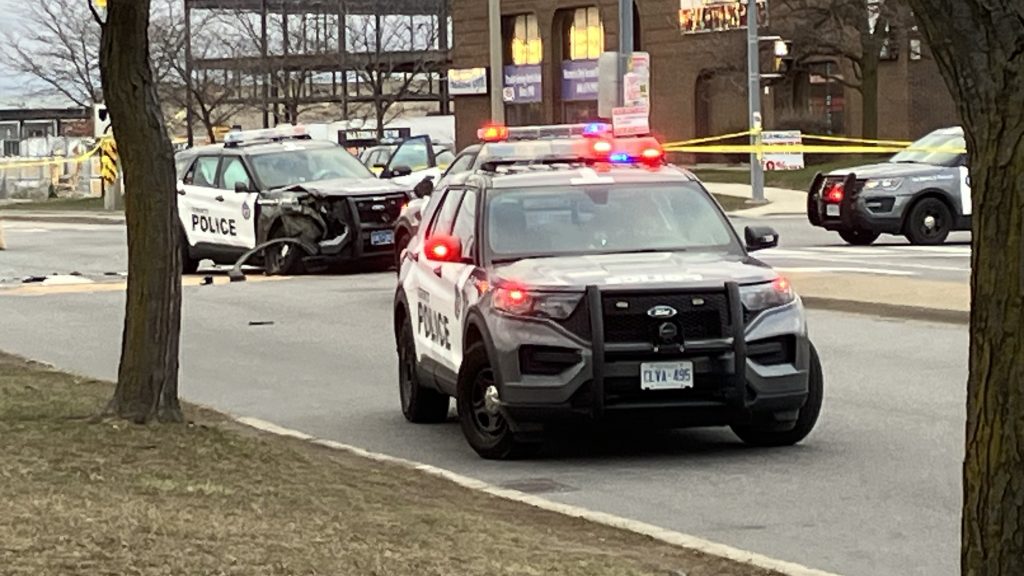 The SIU is investigating after a police officer was injured in a collision in Etobicoke on Friday evening. (Rick Helinski/CITYNEWS)