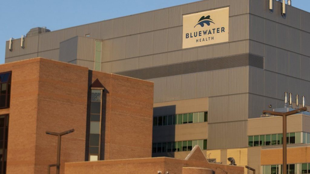 Bluewater Health Hospital in Sarnia is shown