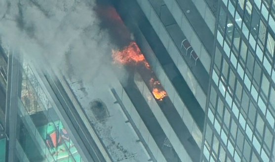 Crews douse fire on 12th floor of apartment at Maple Leaf Square