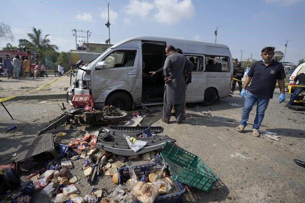 5 Japanese workers narrowly escape suicide bombing that targeted their vehicle in Pakistan