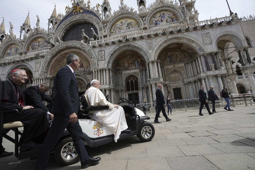 Pope visits Venice to speak to the artists and inmates behind the Biennale's must-see prison show