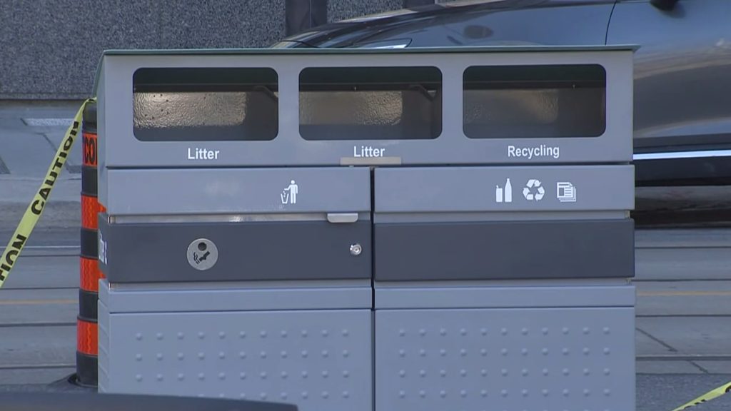 Toronto unveils new sidewalk garbage bins, more than 1,000 to be installed across the city