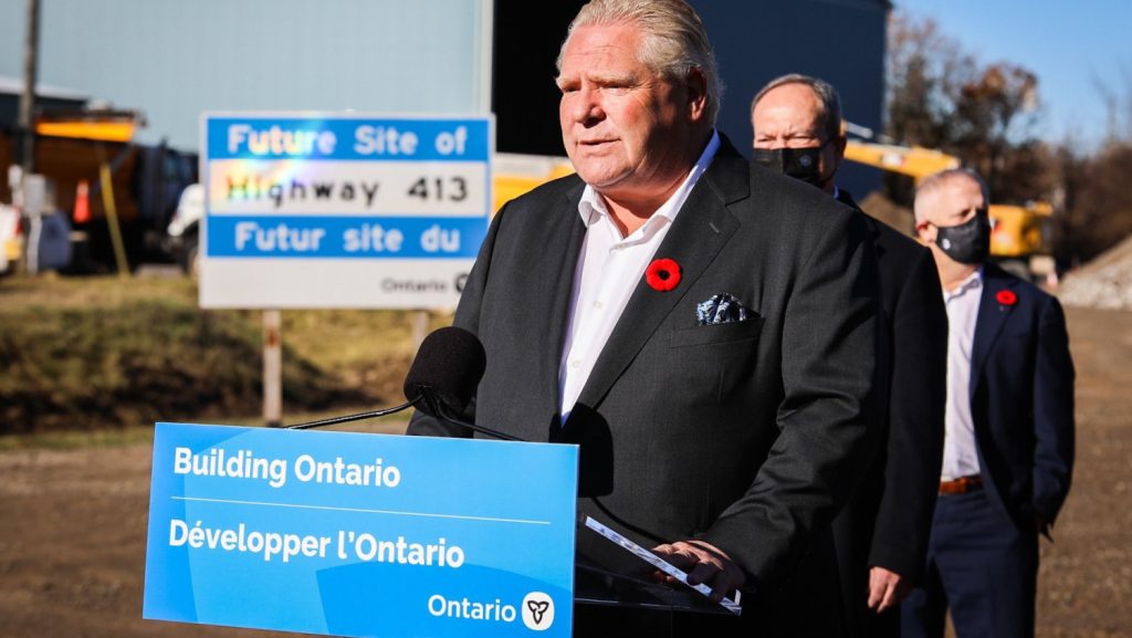 Ontario to speed up environmental assessments, property acquisitions for Highway 413