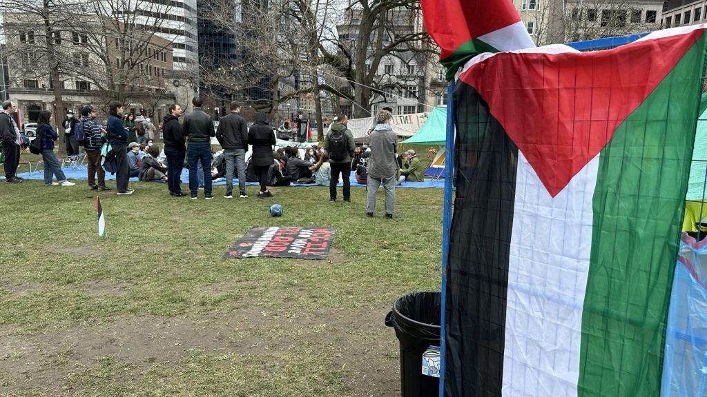‘We need more tents’: Protesters hunker down at McGill encampment in solidarity with Gaza
