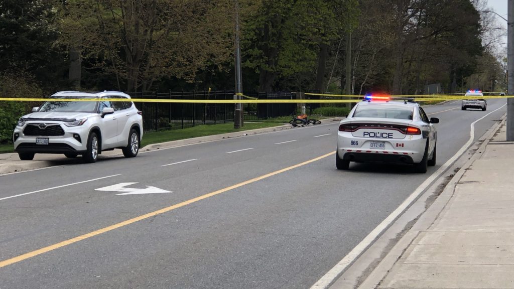 Cyclist critically injured after being struck by vehicle in Mississauga