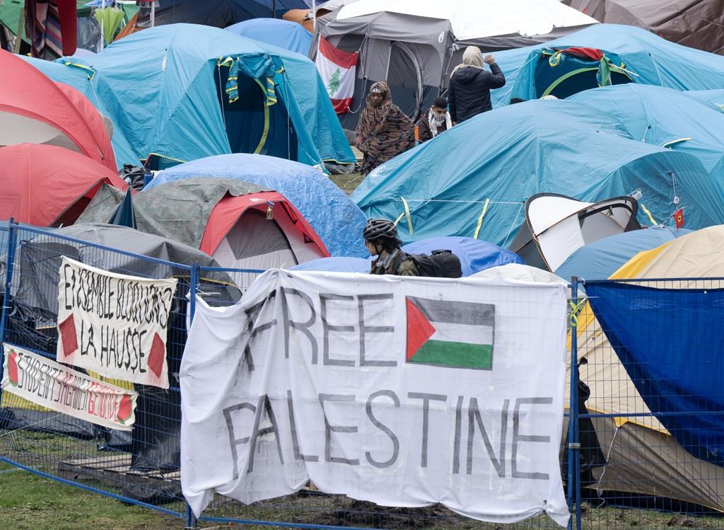 "A tiny city:" Canadian pro-Palestinian campus protesters organize for another week