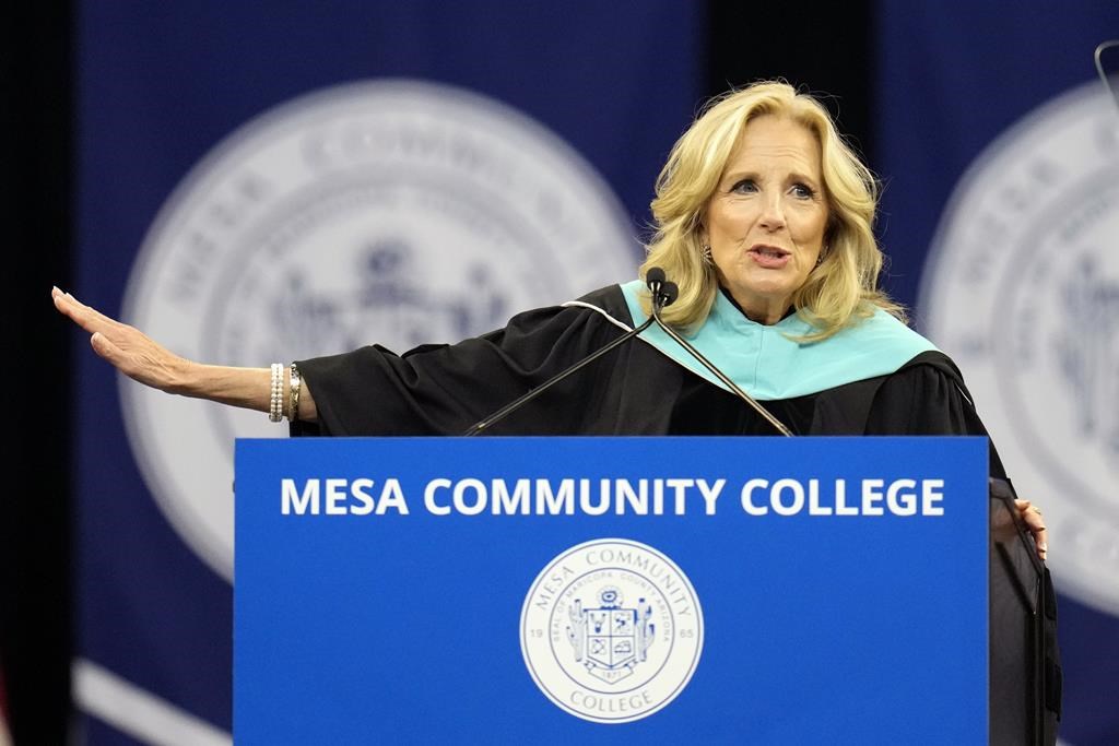 Jill Biden tells Arizona college graduates to tune out people who tell them what they 'can't' do