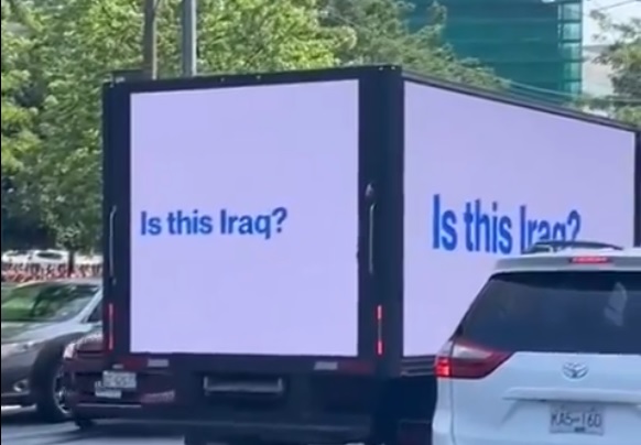 'Pure Islamophobia': Advertising van saying Canadians are 'under siege' by Muslims spotted in Toronto