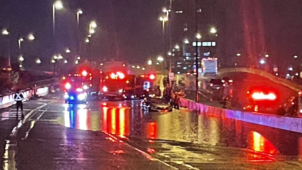 Overnight storm in Toronto causes flooding on Gardiner Expressway; fallen trees reported