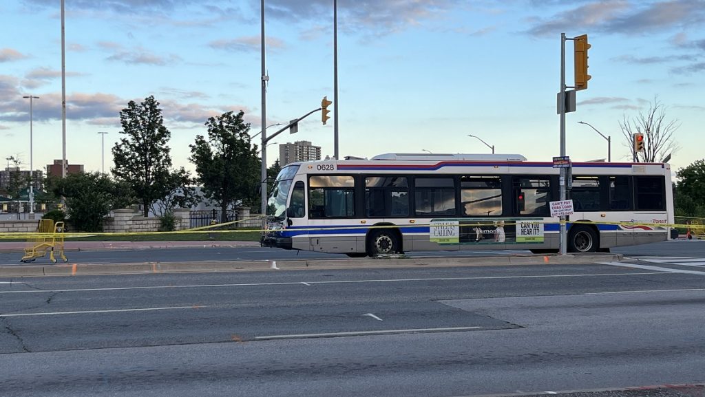 Man in life-threatening condition after being hit by bus in Brampton: police