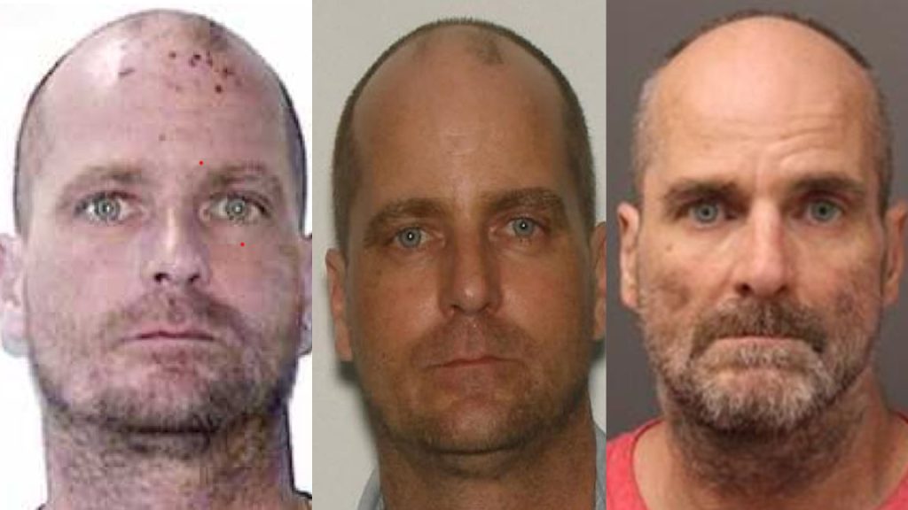 Images of Shannon William Eric Secord as he looked in 2005, 2011 and 2024.