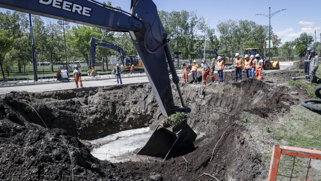Calgarians are being urged to keep reducing their water use as work continues to repair a major watermain in Calgary on June 7, 2024