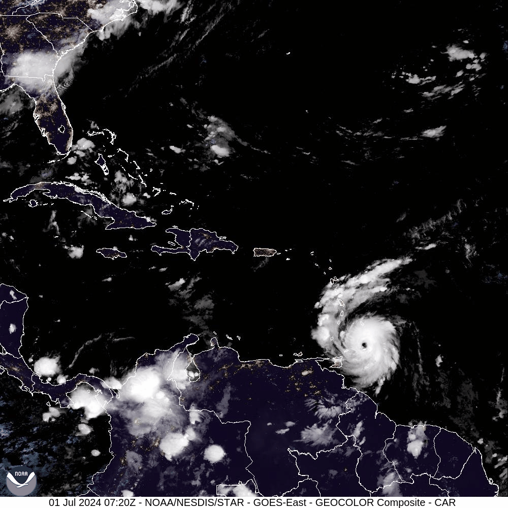 Hurricane Beryl takes aim at southeastern Caribbean as a powerful Category 3 storm