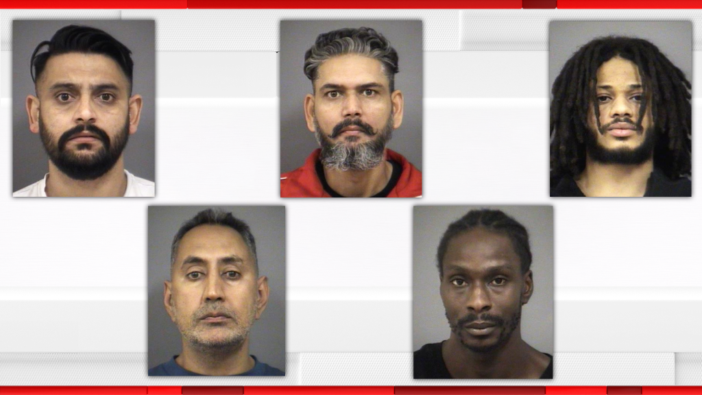 5 men arrested in Peel extortion probe