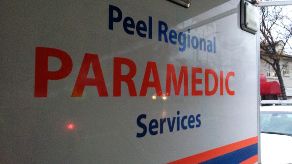 Peel Paramedic ambulance