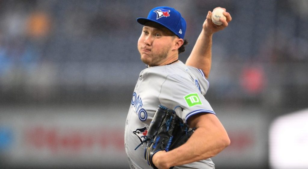 Toronto Blue Jays relief pitcher Nate Pearson