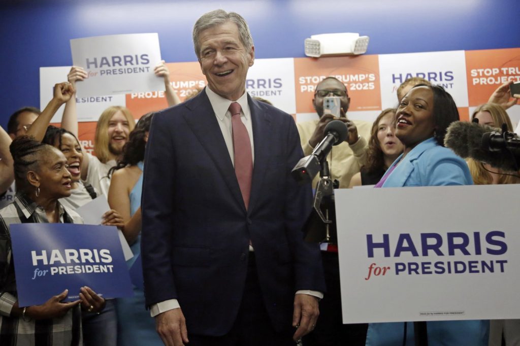 North Carolina governor says Harris 'has a lot of great options' for running mate