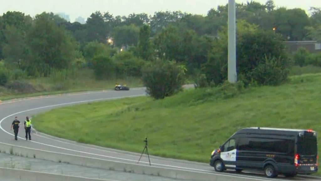 Male motorcyclist dead, Hwy. 427 off-ramp at Rathburn closed