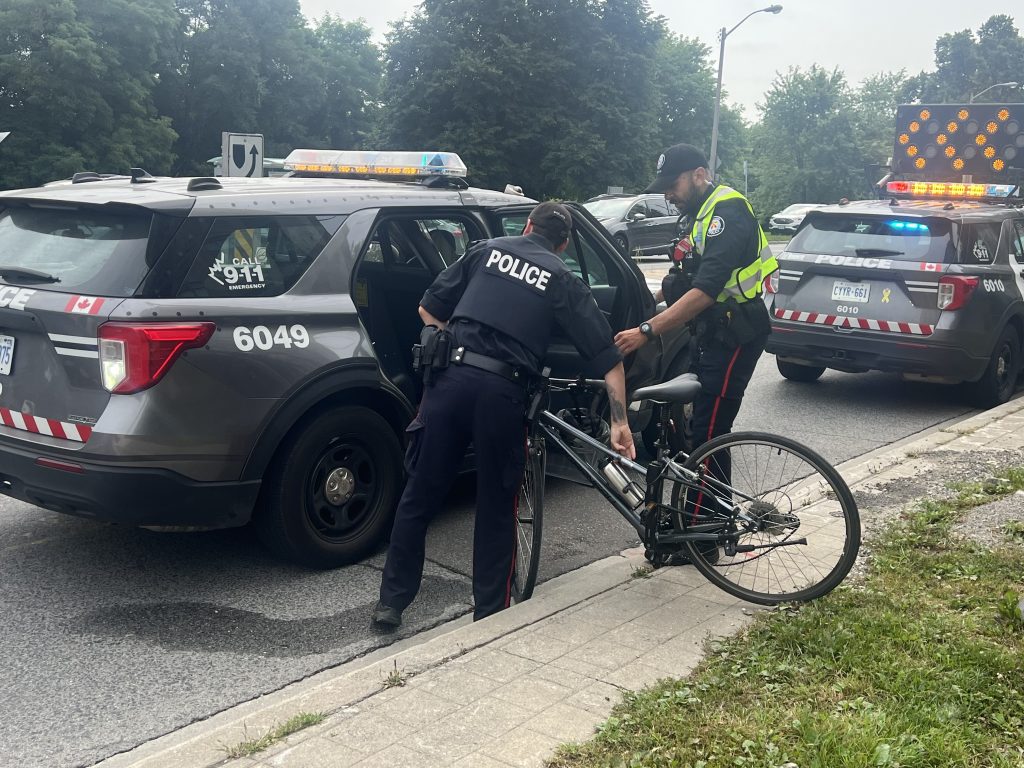 Cyclist struck in Etobicoke