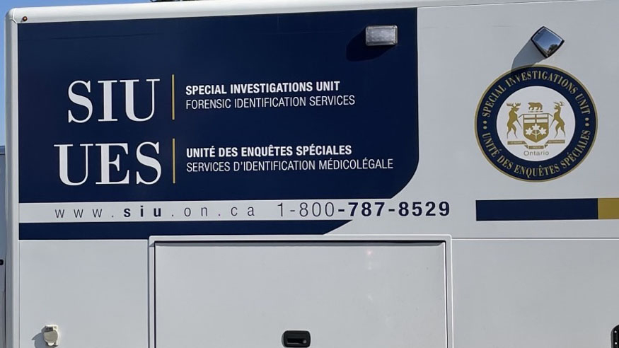 Special Investigations Unit forensics van.