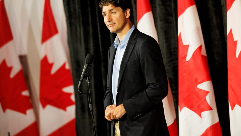 Prime Minister Justin Trudeau speaks to media at the Federal ministers cabinet retreat in Halifax, Monday, Aug. 26, 2024.