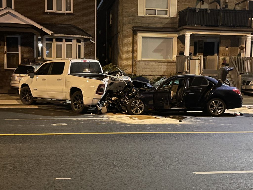 Several injured in 3-vehicle crash in East York, suspected impaired driver charged