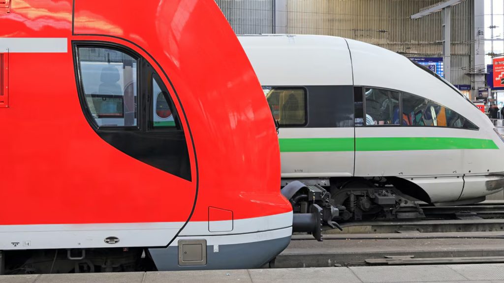 A pair of Deutsche Bahn trains