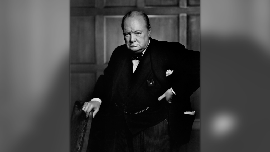 Portrait of Winston Churchill