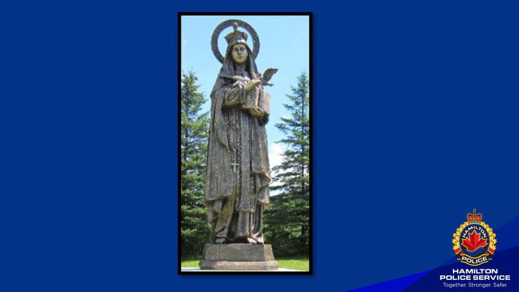 Statue of Saint stolen from Hamilton cemetery