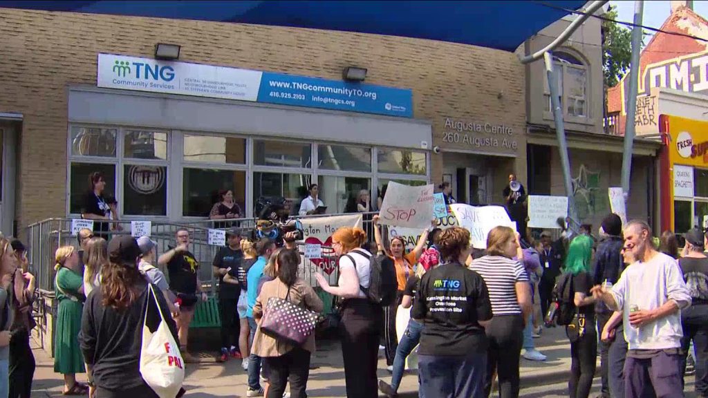 Rally held to save closure of Kensington Market supervised consumption site