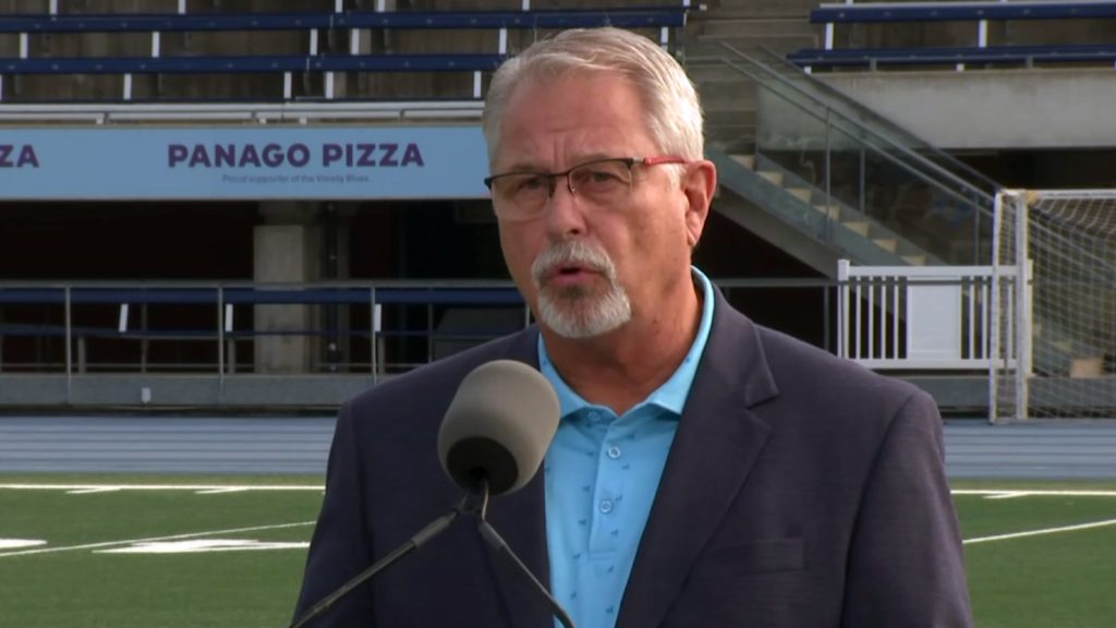 Former CFL player and current Ontario Minister of Sport Neil Lumsden