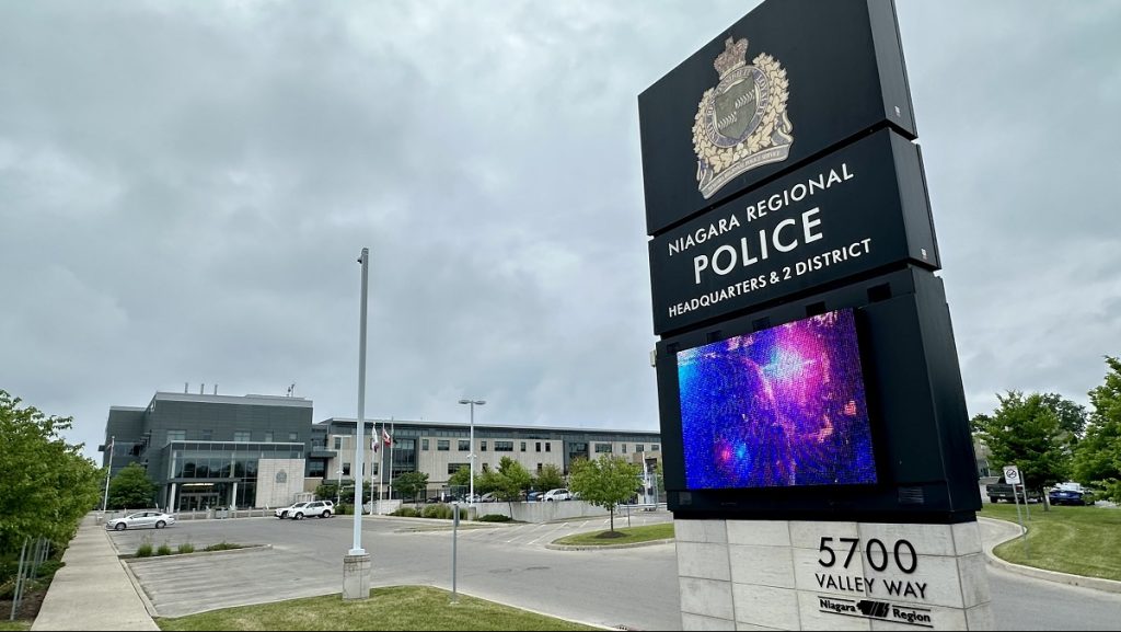 The headquarters of the Niagara Regional Police Service (NRPS) in Niagara Falls, Ont.