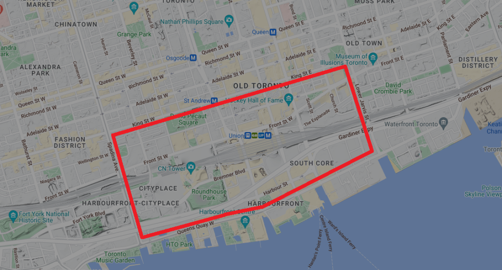 The City of Toronto’s ‘limited activity zone’ will encompass several blocks around Rogers Centre from Nov. 11-25, 2024 while Taylor Swift’s Era’s Tour is in Toronto.