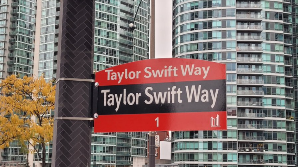 City of Toronto introduces 'Taylor Swift Way' street sign in anticipation of pop star's arrival