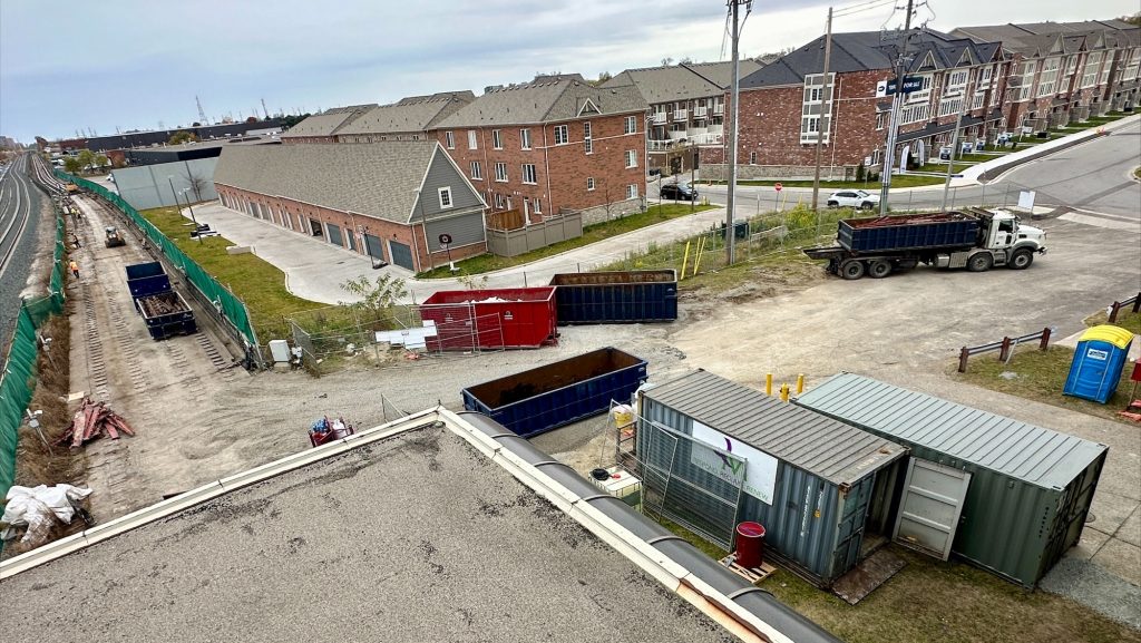 Demolition of former TTC Line 3 Scarborough RT underway