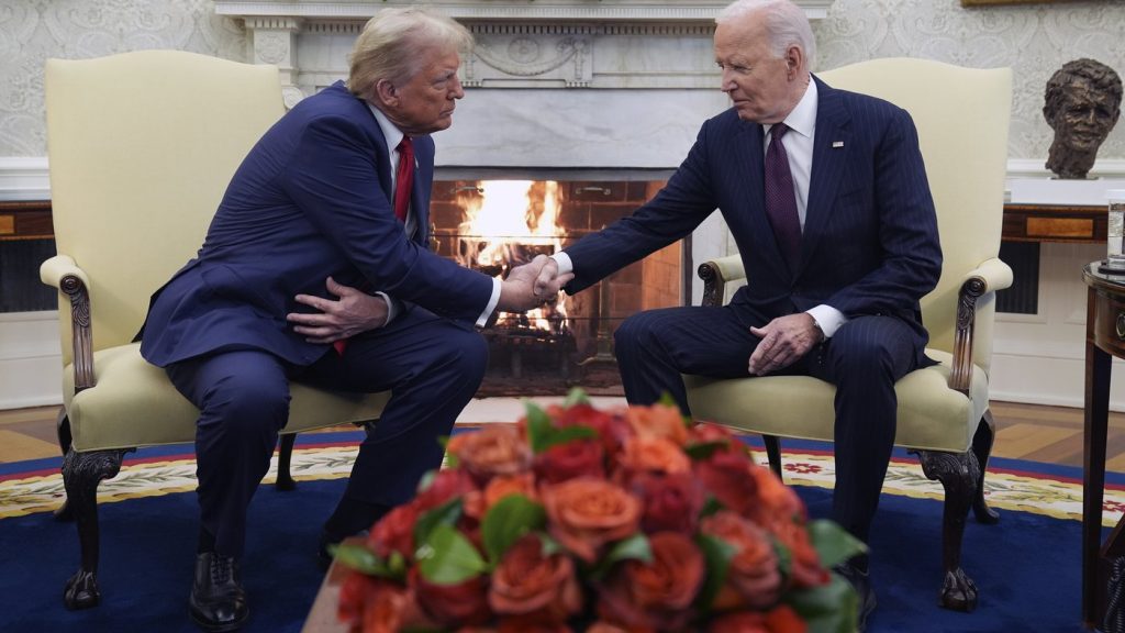 Trump makes a victor's return to Washington and pledges a 'smooth' transition of power from Biden