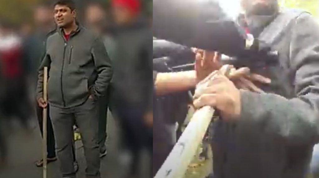 Police share body-cam footage of officer interaction during violent protest at Brampton temple