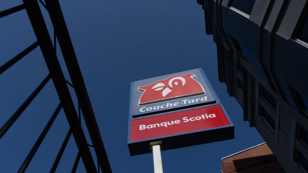 A Couche-Tard sign is seen in Montreal, Thursday, Sept. 5, 2024. THE CANADIAN PRESS/Christinne Muschi