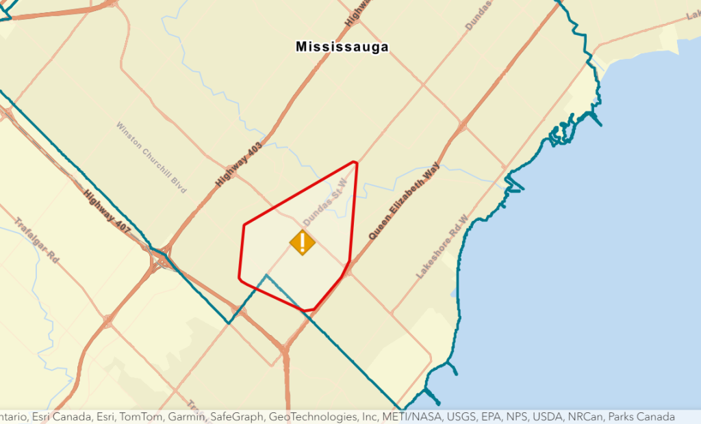 Over 1,100 without power in Mississauga