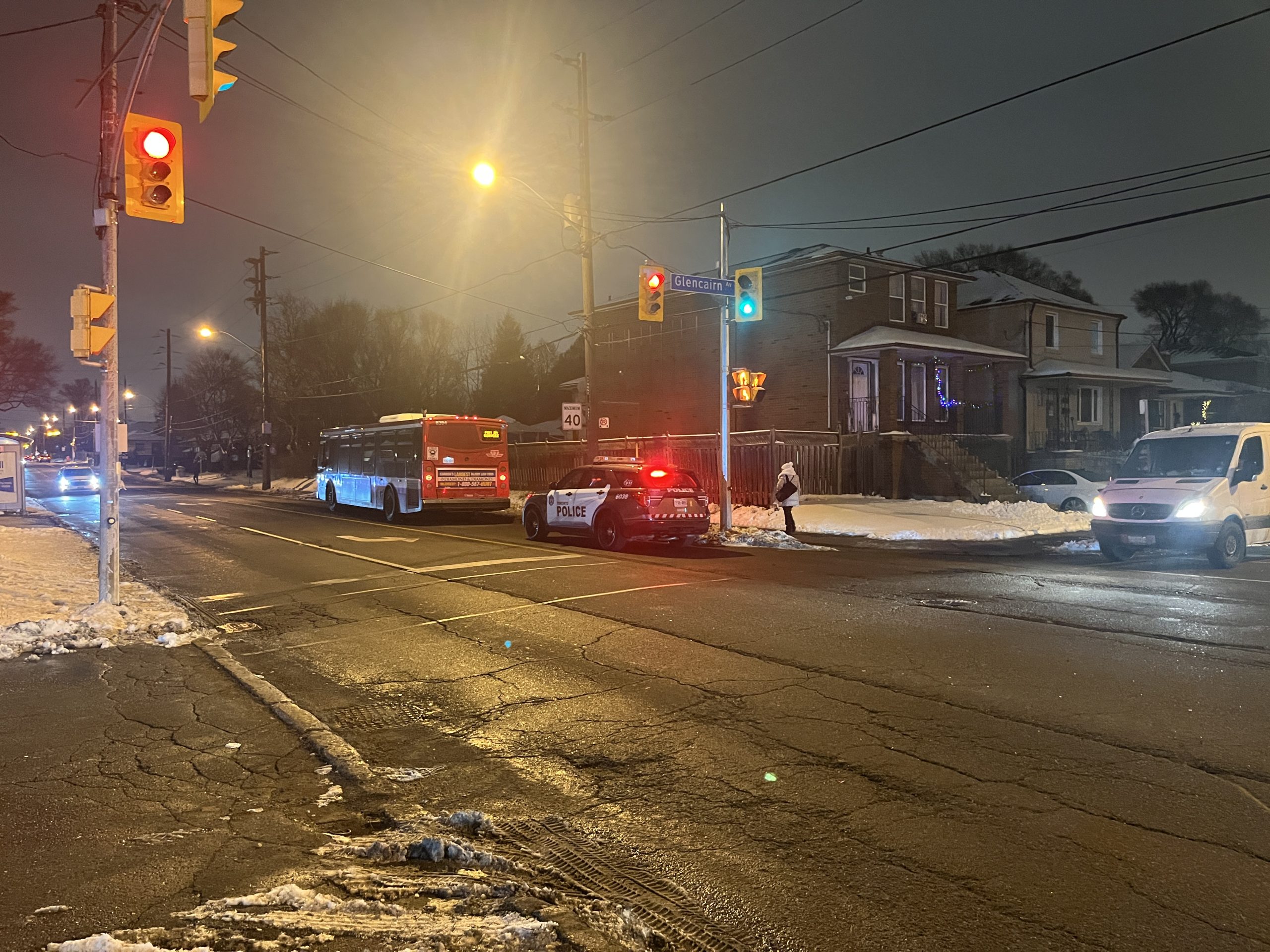 Pedestrian struck near Yorkdale