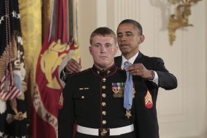Afghanistan Medal of Honor recipient reenlists in Marine Corps reserves after 15 years