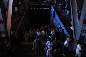 Tennis players in the dark at Madrid Open as matches suspended due to major power outage