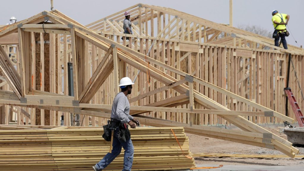 Houses under construction are seen in this undated photo. (AP Photo/Ross D. Franklin)