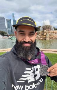 Local runner moving for change in his community with each step