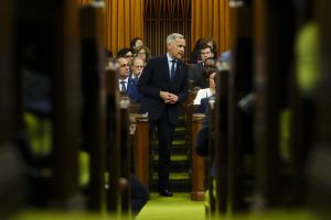 Elizabeth May calls out Carney’s sprint to push projects bill through Commons