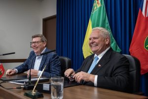 Ontario, Saskatchewan sign agreement to free up trade ahead of meeting with Carney